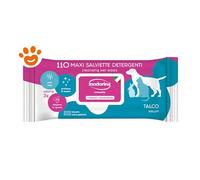 Inodorina Dog&Cat Refresh Talco - Inodorina Dog&Cat Refresh Talco - Confezione Da 110 Salviette - CONFEZIONE RISPARMIO