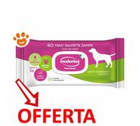 Inodorina Dog Salviette Funzionali per Zampe con Agente Igienizzante - Inodorina Dog Salviette Funzionali per Zampe con Agente Igienizzante - Confezione Da 40 Salviette - CONFEZIONE RISPARMIO
