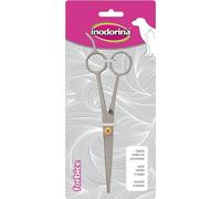 Inodorina Forbici per toelettatura Cani e Gatti (Pelo Medio e Lungo) - Ideali per ritoccare e Tagliare con precisione - Realizzate in Acciaio Cromato per Tagli veloci e sicuri