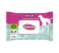 Inodorina Refresh Salviette Detergenti - muschio bianco 110pz - 1° ORDINE? scegli lo sconto BZR5 / BZR20 + 200 punti fedeltà bianco