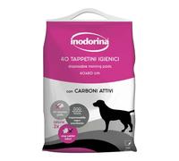 Inodorina Tappetini assorbenti igienici per cani al carbone attivo - 60x60 10pz - 1° ORDINE? scegli lo sconto BZR5 / BZR20 + 200 punti fedeltà