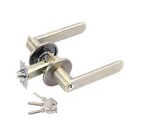 INOJIKGV Maniglia della porta della camera da letto con serratura e chiave for il bagno(Bronze Withkey)