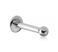 Inoki - Labret in micro titanio con sfera - Spessore 1.2 mm, Lung. int. 6 mm, Palla 2.5 mm