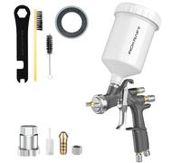 InoKraft D1 LVLP - Kit di base per pistola a spruzzo ad aria, facile da usare, pistola per vernice per auto e casa, ugello da 1,3 mm, con accessori per spruzzatore di vernice