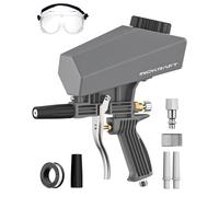 InoKraft Kit pistola sabbiatrice portatile per compressore d'aria, mini sabbiatrice per rimozione ruggine e vernice, compatibile con ossido di alluminio, sabbia, guscio di noce e soda, perfetto per
