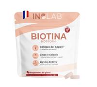 INOLAB | Integratori per capelli | BIOTINA + Zinco + Lievito di Birra + Selenio