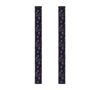 InOmak Bosco invernale e scoiattoli, stile linea blu, 2 pezzi Coperture per le maniglie delle porte del frigorifero per microonde lavastoviglie forno