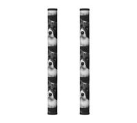 InOmak Cane da compagnia Border Collie, 2 pezzi Coperture per le maniglie delle porte del frigorifero per microonde lavastoviglie forno