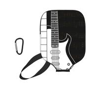 InOmak Chitarra e Note sul Pentagramma, Custodia Sportiva per Racchetta da Pickleball; Compatibile con Tutte Le Forme e Dimensioni di Racchetta.