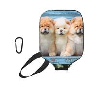 InOmak Chow-Chow, Cani Carini, Cinque Cuccioli, Custodia Sportiva per Racchetta da Pickleball; Compatibile con Tutte Le Forme e Dimensioni di Racchetta.