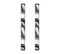 InOmak Decorazione artistica con gemma scintillante color oro rosa agata., 2 pezzi Coperture per le maniglie delle porte del frigorifero per microonde lavastoviglie forno