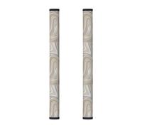 InOmak Decorazioni neutre con motivi a spirale beige e grigi, 2 pezzi Coperture per le maniglie delle porte del frigorifero per microonde lavastoviglie forno