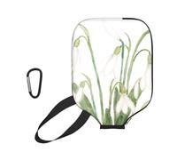 InOmak Dipinto botanico ad Acquerello di Un bucaneve Bianco, Custodia Sportiva per Racchetta da Pickleball; Compatibile con Tutte Le Forme e Dimensioni di Racchetta.