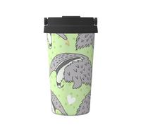 InOmak Formichiere carino,Tazza da caffè da 500 ml, bottiglia d'acqua in acciaio inossidabile isolata, tazza da caffè portatile