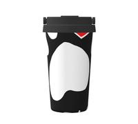 InOmak Impronta di zampa di cane Amore,Tazza da caffè da 500 ml, bottiglia d'acqua in acciaio inossidabile isolata, tazza da caffè portatile