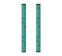 InOmak Libellule e color verde acqua, 2 pezzi Coperture per le maniglie delle porte del frigorifero per microonde lavastoviglie forno