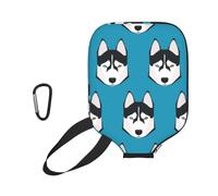 InOmak Modello di Cane con la Faccia da Husky, Custodia Sportiva per Racchetta da Pickleball; Compatibile con Tutte Le Forme e Dimensioni di Racchetta.