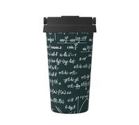 InOmak Modello di formule matematiche scritte a mano,Tazza da caffè da 500 ml, bottiglia d'acqua in acciaio inossidabile isolata, tazza da caffè portatile