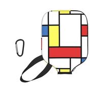 InOmak Mondrian Blocks, Custodia Sportiva per Racchetta da Pickleball; Compatibile con Tutte Le Forme e Dimensioni di Racchetta.