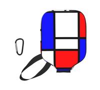InOmak Mondrian, Custodia Sportiva per Racchetta da Pickleball; Compatibile con Tutte Le Forme e Dimensioni di Racchetta.