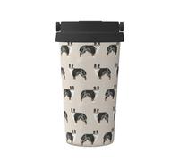 InOmak Pastori australiani carini,Tazza da caffè da 500 ml, bottiglia d'acqua in acciaio inossidabile isolata, tazza da caffè portatile