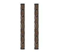 InOmak Pelle di serpente marrone, 2 pezzi Coperture per le maniglie delle porte del frigorifero per microonde lavastoviglie forno