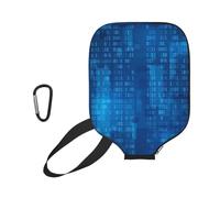 InOmak Programmatore Codice Binario Blu, Custodia Sportiva per Racchetta da Pickleball; Compatibile con Tutte Le Forme e Dimensioni di Racchetta.