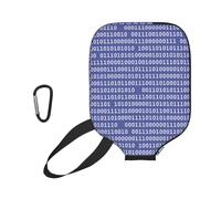 InOmak Programmatore Codice Binario per Computer Viola, Custodia Sportiva per Racchetta da Pickleball; Compatibile con Tutte Le Forme e Dimensioni di Racchetta.