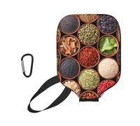 InOmak Spezie ed Erbe aromatiche Colorate, Custodia Sportiva per Racchetta da Pickleball; Compatibile con Tutte Le Forme e Dimensioni di Racchetta.