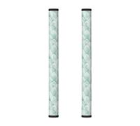 InOmak Squame Acquamarina Menta Bianco Geometria Marmo, 2 pezzi Coperture per le maniglie delle porte del frigorifero per microonde lavastoviglie forno