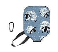 InOmak Stampa di pecorelle Carine, Custodia Sportiva per Racchetta da Pickleball; Compatibile con Tutte Le Forme e Dimensioni di Racchetta.