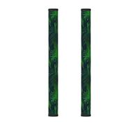 InOmak Stampa di una pianta tropicale verde della giungla, 2 pezzi Coperture per le maniglie delle porte del frigorifero per microonde lavastoviglie forno