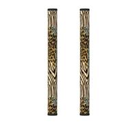 InOmak Stampe della tigre e della zebra, 2 pezzi Coperture per le maniglie delle porte del frigorifero per microonde lavastoviglie forno