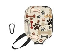 InOmak Zampe e Ossa di Cane, Custodia Sportiva per Racchetta da Pickleball; Compatibile con Tutte Le Forme e Dimensioni di Racchetta.