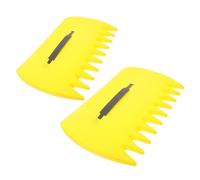 INOOMP 1 Paio Rastrello da giardino con clip per foglie autunnali artigli di raccolta delle foglie rastrello per e foglie strumenti da giardinaggio plastica Yellow