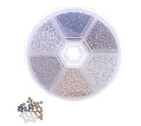 INOOMP 1 Scatola di Kit per Legare Le Mosche: Piccole Perline da 2 mm per Legare Le Mosche e Creare Esche Artificiali - Pesi a Sfera Rotonda per la Pesca al Black Bass e alla Carpa
