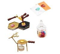 INOOMP 1 Set Accessori delle bambole Casa delle bambole mini Bambola minuscolo adornare Modelli scalda sigillo di cera arredamento per feste piccola decorazione lega