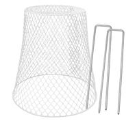 INOOMP 1 Set Copertura Fitosanitaria Lumaca Copertina Protettori Cloche da Giardino per Piante Coperture Maglia All'aperto Guardia Coniglio Protettivo Fiore Ferro da Stiro Bianca