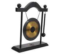 INOOMP 1 Set Decorativo Ottone con Gong da Tavolo per Feng Shui Arredamento Zen per Casa e Ufficio e Ottone per Meditazione e Atmosfera