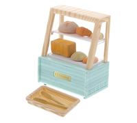 INOOMP 1 Set Decorazioni di mobili per pane armadio in miniatura mobili per la casa delle bambole mini roba armadietto per casa delle bambole in miniatura AbS