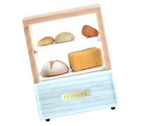 INOOMP 1 Set Di Giocattoli Per Il Pane Piccolo Espositore Per Vetrina Per Casa Delle Bambole Scene Di Cucina Decorazioni Mini Espositore Per Pane Mobiletto Per Casa Delle Bambole