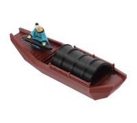 INOOMP 1 Set di Mini Modelli di Barche Antichi Uomini Cinesi Che Suonano Il Pianoforte Decorazioni Asiatiche Accessori da Giardino Ornamenti per Acquario Bonsai Micro Paesaggio