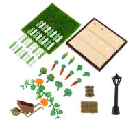 INOOMP 1 Set Fattoria di verdure simulata da tavolo di sabbia decorazioni per la casa delle bambole materiali del del tavolo di sabbia plastica