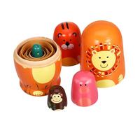 INOOMP 1 Set Matrioska Bambole Matryoshka Bambola Russa Bambole Nidificanti Di Natale Per Bambole Nidificanti Per Adulti Bambole Nidificanti Per Animali Albero Di Loto