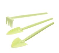 INOOMP 1 Set Mini Set Di Tre Pezzi Di Giardinaggio Strumenti Da Giardino Kit Piante Strumento Di Diserbo Vanga Pala Da Giardino Da Giardino Pale Light Green Plastica