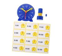INOOMP 1 Set Orologio didattico per insegnare i timbri dell'orologio Timbro di apprendimento del Tempo Che Giocano Timbro per Timbro per Studente plastica