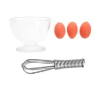 INOOMP 1 Set Simulato Di Ciotola Per Uova Che Sbatte Le Uova Modelli Di Sbattiuova Accessori Per Case Delle Bambole In Miniatura Oggetti Di Scena Per La Cottura Decorazioni Per