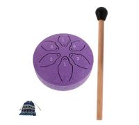 INOOMP 1 Set tamburo della lingua d'acciaio tamburo a mano tamburo a tenaglia giocattoli musicali a tamburo strumento musicale tamburo antipioggia per esterno tamburo tascabile legno