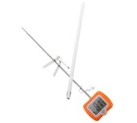 INOOMP 1 Set Termometro per dolci con clip per pentola, sonda | Termometro da cucina per friggitrice per olio da frittura, sonda alimentare LCD a lettura istantanea per liquidi per latte in