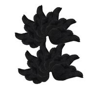 INOOMP 10 Paia Bambola giocattolo decorazione della parete dell'ala ornamenti di d'angelo Piccole toppe ornamentali con d'angelo applicazione di d'angelo Peluche Nero